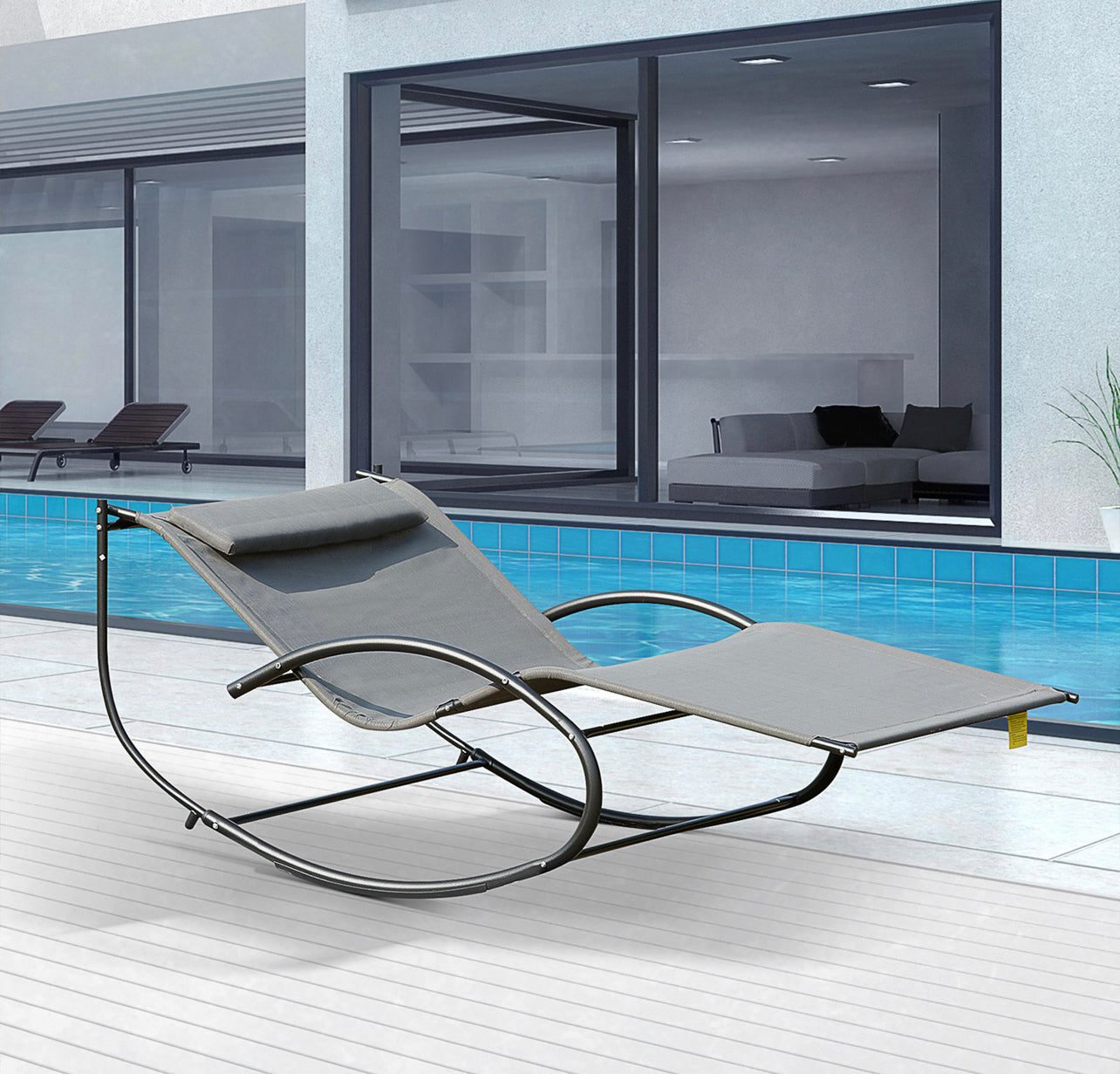 Double Hammock Chair Sun Lounger