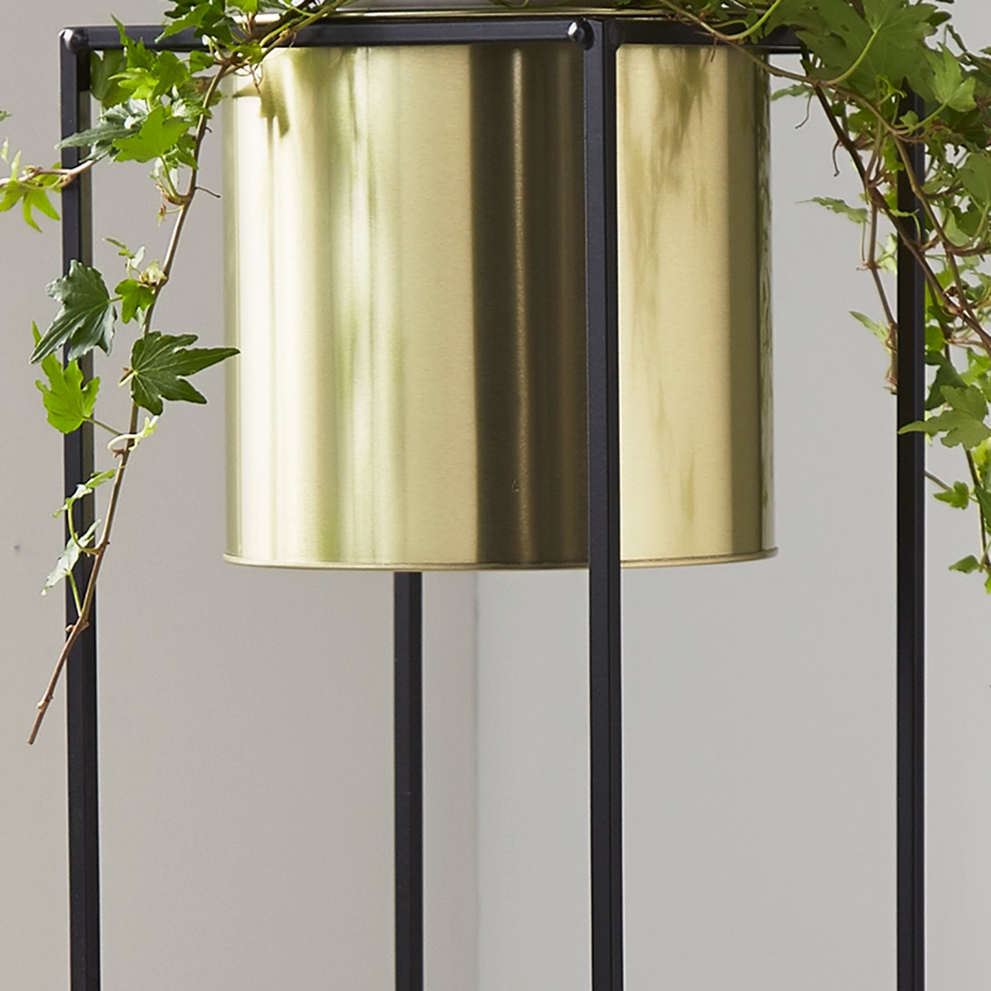 Luxury Gold & Black Plant Holder Stand