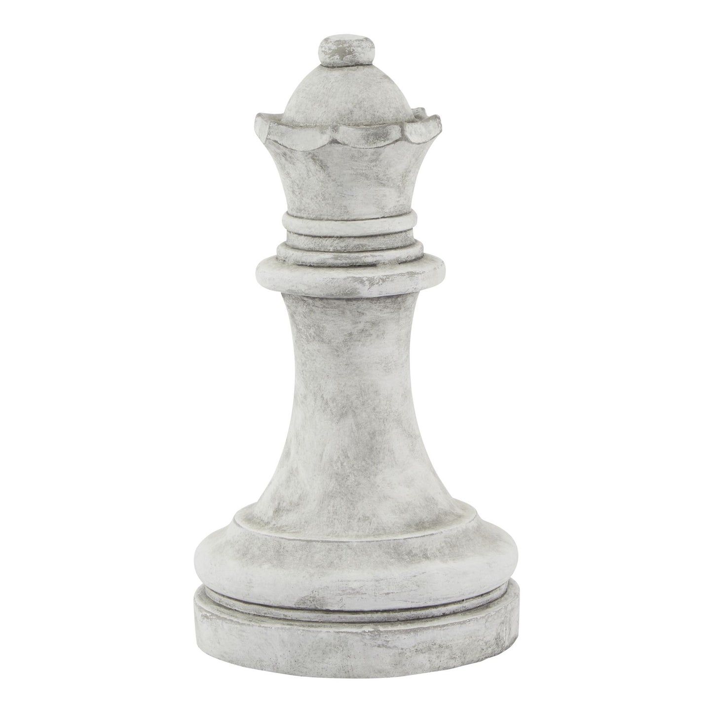 Grey White Queen Chess piece Decor