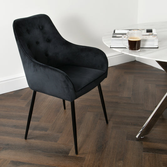 Set of 2 Black Dining chair