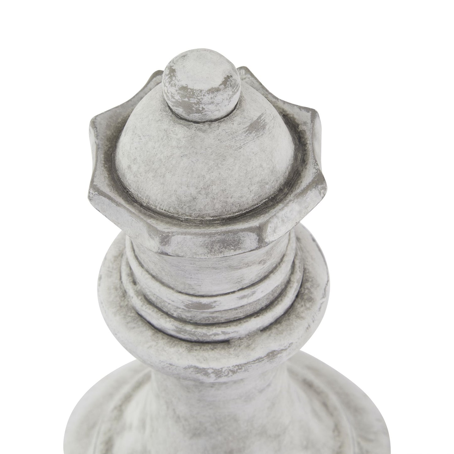 Grey White Queen Chess piece Decor