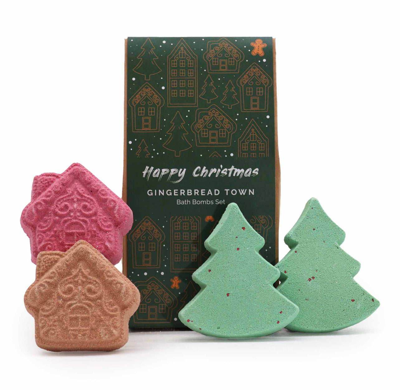 Gingerbread Town Christmas Bath Bomb Gift Pack