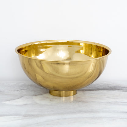 Luxe Gold Plated Mirror Bowl