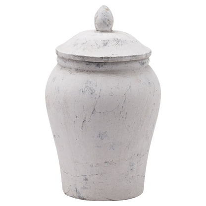 Bloomville Ginger Jar in Stone